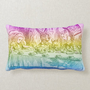 Coussin Rectangle Rainbow Alice au pays des merveilles, le Mad Tea P