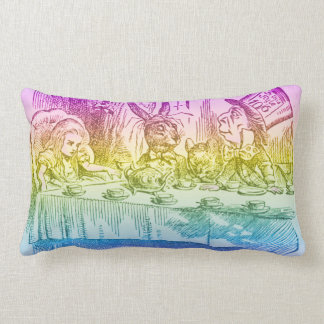 Coussin Rectangle Rainbow Alice au pays des merveilles, le Mad Tea P