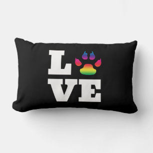 Coussin Rectangle Rainbow paw
