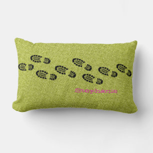 Coussin Rectangle Randonnées Boots Outdoors NOM D'Aventure Coloré