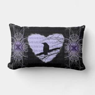 Coussin Rectangle Raven Heart par Alexandra Cook