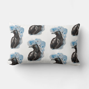 Coussin Rectangle Raven Magie Harmonie Totem Harmonie Aquarelle Myst
