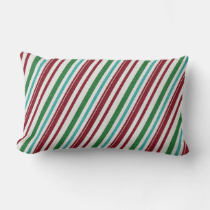 Coussin Rectangle Rayures de bonbon Paillettes