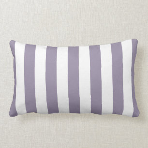 Coussin Rectangle Rayures de cabane de lavande