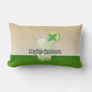 Coussin Rectangle Recette de cocktail Mojito