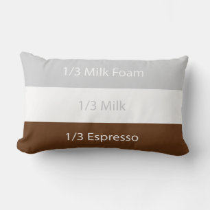 Coussin Rectangle Recipe cappuccino   design