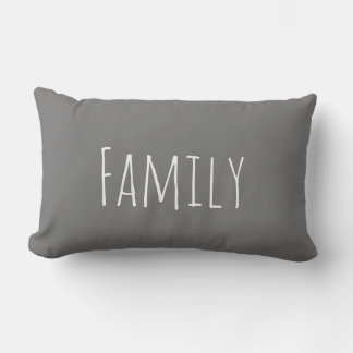 Coussin Rectangle Rectangle de famille d'oreillers à lancer