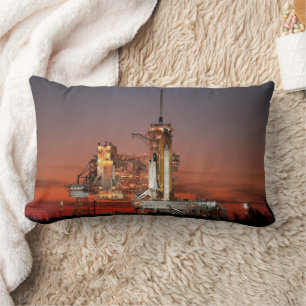 Coussin Rectangle Red Sky for Space Shuttle Atlantis Launch