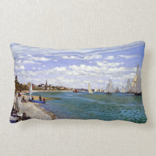 Coussin Rectangle Régate de Claude Monet chez Sainte-Adresse