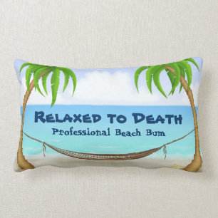 Coussin Rectangle Relaxez-vous à Death Professional Beach Bum Palm T
