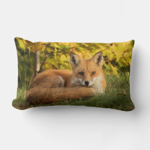Coussin Rectangle Renard d'automne