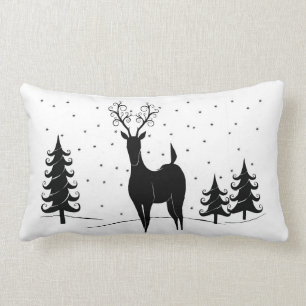 Coussin Rectangle Renne lunatique