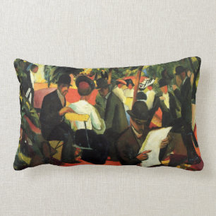 Coussin Rectangle Restaurant avant août Macke de jardin