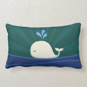 Coussin Rectangle Rétro baleine