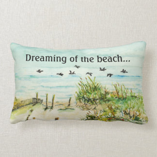 Coussin Rectangle "Rêvant carreau lombaire de plage"