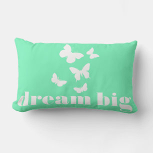 Coussin Rectangle Rêve mignonne et inspirant Gros avec papillons