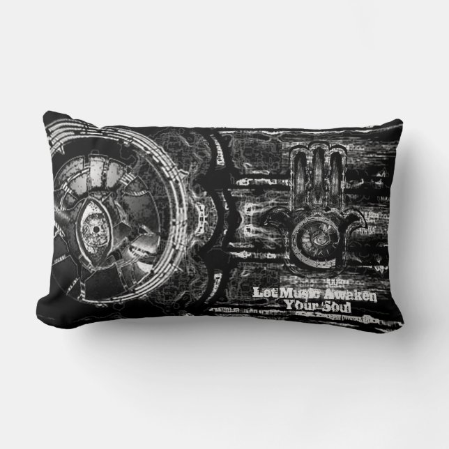 Coussin Rectangle Réveil musical (Recto)