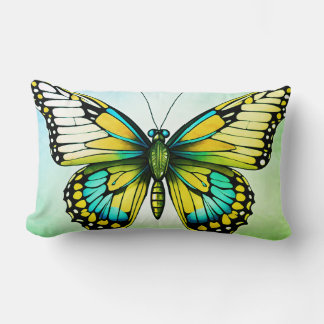 Coussin Rectangle "Rêves apaisants avec une touche papillon" "Élégan