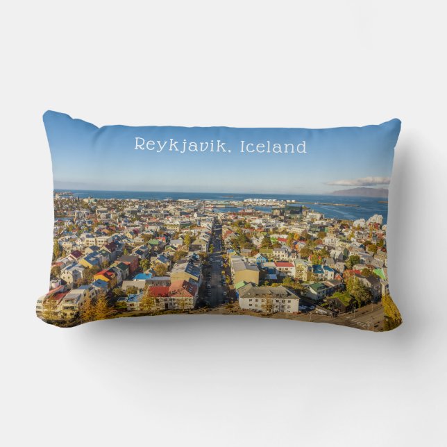 Coussin Rectangle Reykjavik Islande (Recto)
