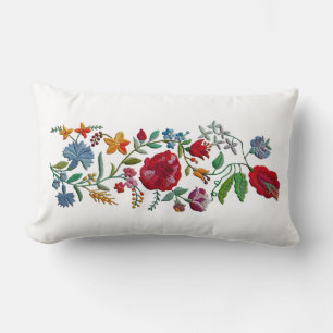 Coussin Rectangle Rhapsodie hongroise #2 Broderie folklorique