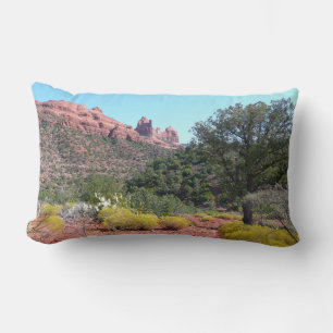 Coussin Rectangle Rochers rouges et Cactus II à Sedona Arizona