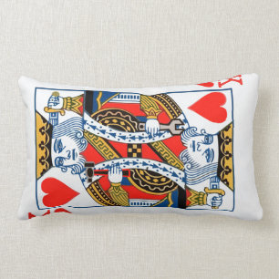 Coussin Rectangle Roi des Coeurs