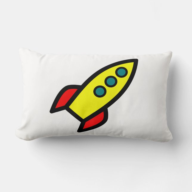 Coussin Rectangle Roquette de dessin (Recto)
