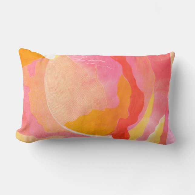 Coussin Rectangle Rose de chou III (Recto)