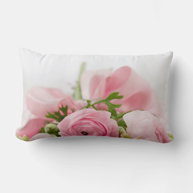 Coussin Rectangle Roses Mariages roses (Recto)