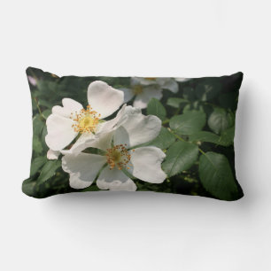 Coussin Rectangle Rosier blanc