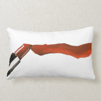 Coussin Rectangle Rouge à lèvres