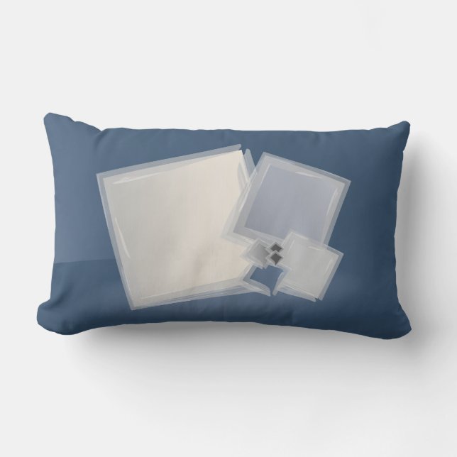 Coussin Rectangle Roulement des carrés Fibonacci (Recto)