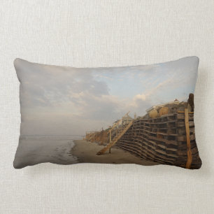 Coussin Rectangle Route de naufrage de marée haute de plage de