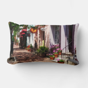 Coussin Rectangle Rue avec galerie d'art et Tobacconiste Alexandria