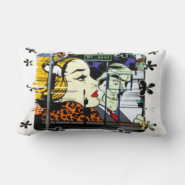Coussin Rectangle rue McAnus (Recto)