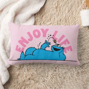 Coussin Rectangle Rue Sésame   Cookies Monster Enjoy Life