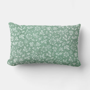 Coussin Rectangle Rustique Vintage Sage Vert Floral