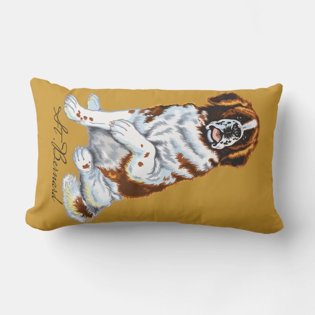 Coussin Rectangle saint bernard (Recto)
