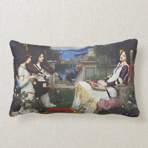 Coussin Rectangle Saint Cecilia dans le jardin