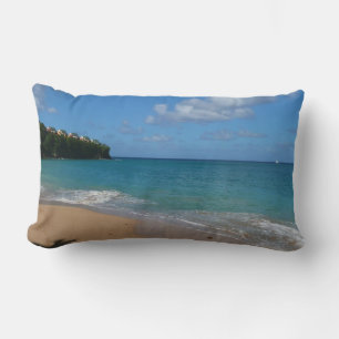 Coussin Rectangle Saint Lucia Beach Paysage tropical