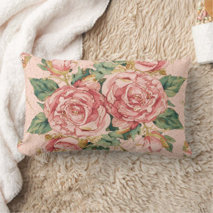 Coussin Rectangle Saint-Valentin romantique avec de belles roses, ro