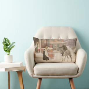 Coussin Rectangle Saluer le facteur par Robert Walker Macbeth