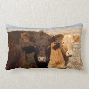 Coussin Rectangle Scène rurale à bétail d'amis occidentaux de vaches