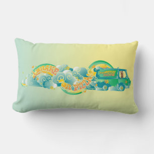 Coussin Rectangle Scooby-Doo   Mystery Machine "I Brake For Pizza"