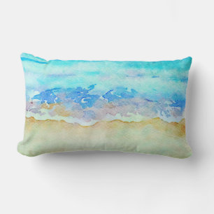 Coussin Rectangle *~ Sea Shore AR7 Beach Vagues nautiques Surf Beach