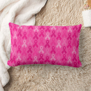 Coussin Rectangle Sensibilisation au cancer du sein Motif de ruban r