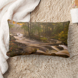 Coussin Rectangle Sentier des Appalaches ruisselant Vermont