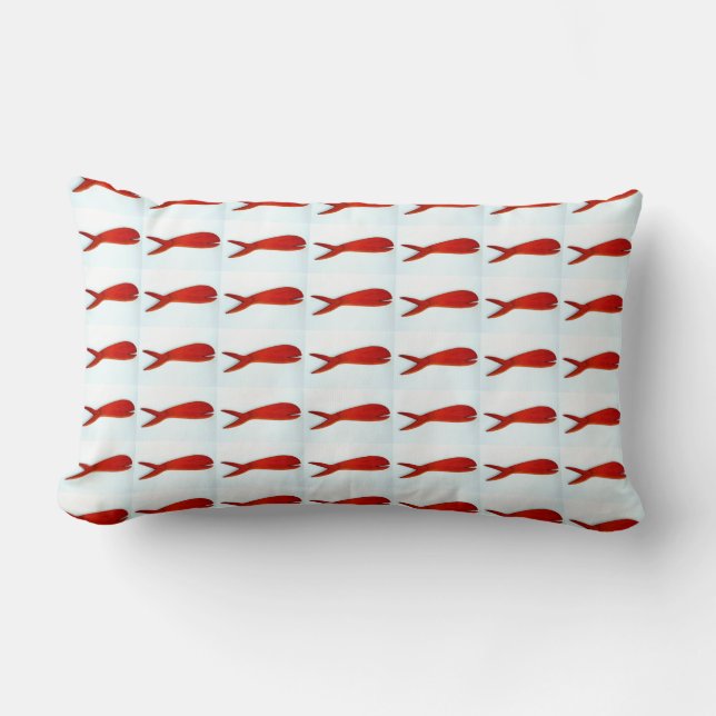 Coussin Rectangle serviette motif de poisson sculpté (Recto)