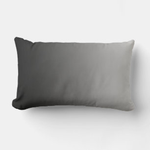 Coussin Rectangle SEULEMENT dégradés de COULEUR - gris noir + marron