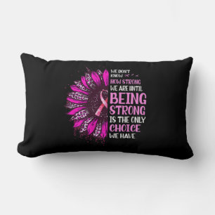 Coussin Rectangle Shing Strong Sunflower Rose Ribbon Breast Cancer A